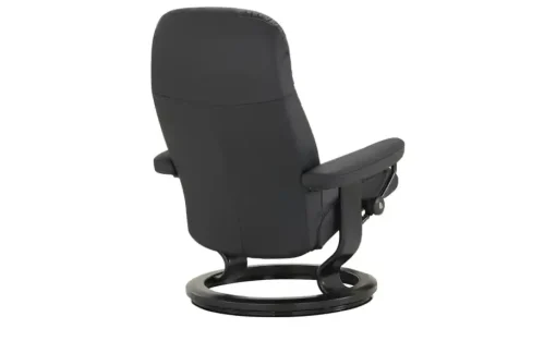 Stressless Relaxsessel aus Echtleder Garda M | Sessel ohne Hocker, Schwarz