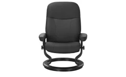 Stressless Relaxsessel aus Echtleder Garda M | Sessel ohne Hocker, Schwarz