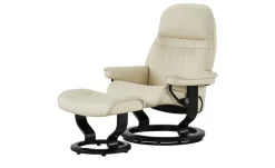 Stressless Relaxsessel mit Hocker Leder Sunrise M | Classic, M