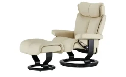 Stressless Relaxsessel mit Hocker Leder Magic M | Classic, M