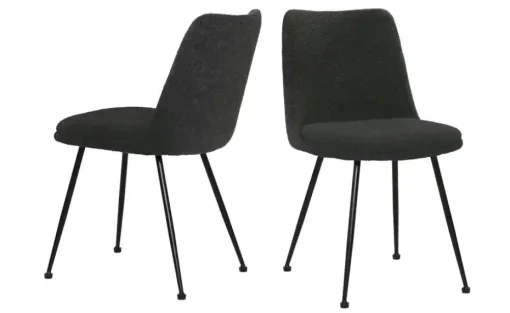 Stuhl 2er-Set | Schwarz | Möbel Höffner