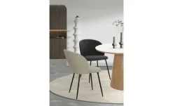 Stuhl 2er-Set | Taupe, Schwarz | Möbel Höffner