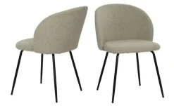 Stuhl 2er-Set | Taupe, Schwarz | Möbel Höffner