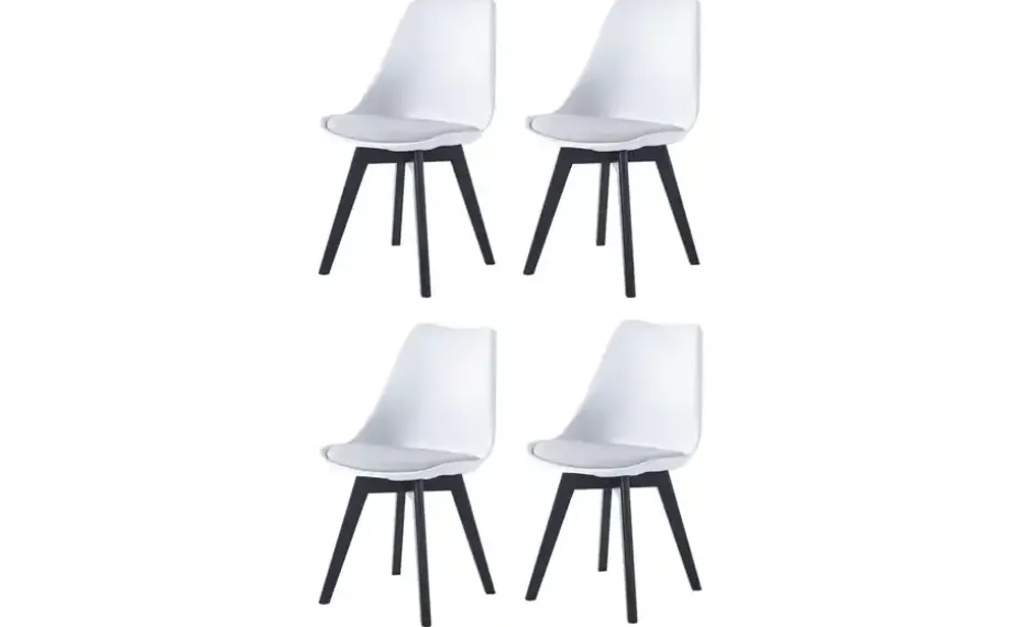 Stuhl 4er-Set Esbjerg | Weiß | Möbel Höffner