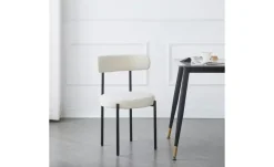 Stuhl 2er-Set Lars | Samt, Beige | Möbel Höffner