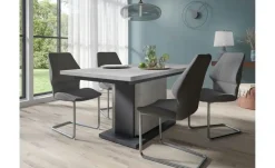 Säulentisch  mit Auszug Britta | 80 cm, 140 cm