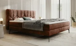 switch Boxspringbett Bari | 140 cm, Rostrot | Höffner