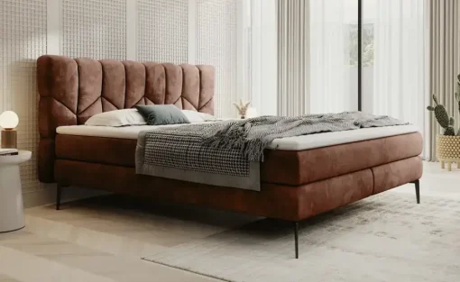 switch Boxspringbett Bari | 140 cm, Rostrot | Höffner