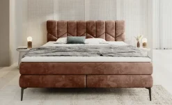 switch Boxspringbett Bari | 140 cm, Rostrot | Höffner