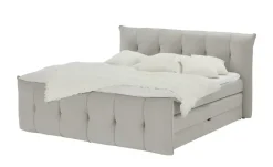 switch Boxspringbett mit Bettkasten Sofia | Grau, 140 cm