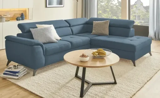 switch Ecksofa Aldeia | Blau, rechts | Möbel Höffner