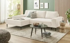 switch Ecksofa aus Cord Capitol | Weiß, links | Höffner