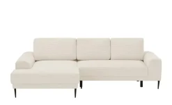 switch Ecksofa aus Cord Capitol | Weiß, links | Höffner