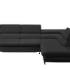 switch Ecksofa aus Kunstleder Fabio | Schwarz, rechts