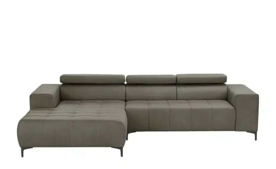 switch Ecksofa aus Mikrofaser Caro | Grau, links