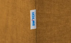 switch Ecksofa aus Mikrofaser Avilla | Senfgelb, links