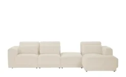switch Ecksofa in modernem Breitcord Torrino | Creme, rechts