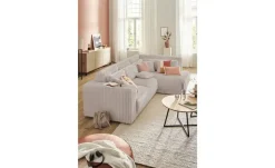 switch Ecksofa  in modernem Breitcord Torrino  | Taupe, rechts