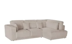switch Ecksofa  in modernem Breitcord Torrino  | Taupe, rechts