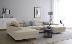 switch Ecksofa Lavos | Beige, links | Möbel Höffner