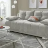 switch Schlafsofa mit Boxspringpolsterung Gala | Hellgrau, Webstoff
