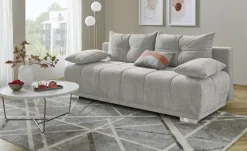 switch Schlafsofa mit Boxspringpolsterung Gala | Hellgrau, Webstoff
