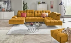 switch Wohnlandschaft aus Samt Grenada | Goldfarben, rechts