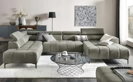 switch Wohnlandschaft aus Mikrofaser Caro | links, Grundfunktion