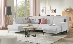 switch Wohnlandschaft  aus Cord Brazil | Hellgrau, links