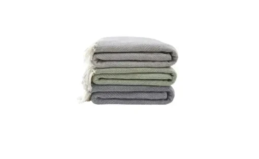 Tagesdecke mit Fransen | Taupe, 220 cm | Möbel Höffner