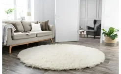 THEKO Flokati Wollteppich Flokos | Ø 140 cm, 140 cm