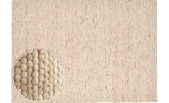 THEKO Handwebteppich Alpen | Dunkelbeige, 180 cm