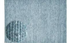 THEKO Handwebteppich Alpen | Blau, 240 cm | Höffner