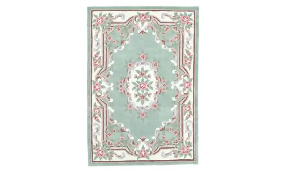 THEKO Vintageteppich Ming | Grün, 90 cm | Möbel Höffner