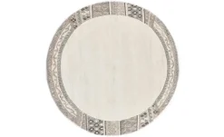 THEKO Wollteppich Royal Natur | Ø 150 cm, 150 cm
