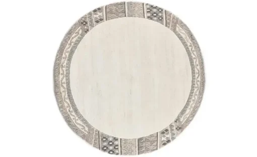 THEKO Wollteppich Royal Natur | Ø 150 cm, 150 cm
