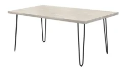 Tischgestell 2er-Set Tuxa massiv | Haarnadel, Schwarz