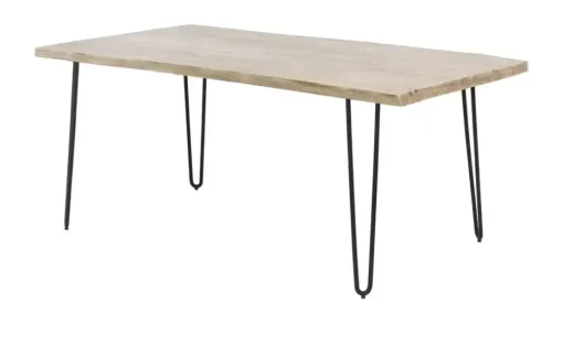 Tischgestell 2er-Set Tuxa massiv | Haarnadel, Schwarz