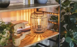 Tischleuchte, 1-flammig, Holzlamellen | Möbel Höffner