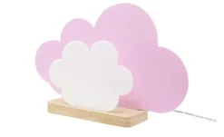 Tischleuchte, Wölkchen, rosa/weiß | Rosa, matt