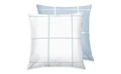 Tom Tailor Kissenhülle | Weiß, Hellblau, 40 cm
