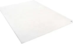 Tom Tailor Kurzflorteppich Shine | Weiß, 65x135 cm