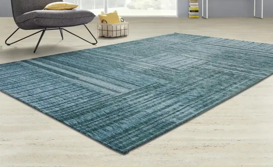 Tom Tailor Kurzflorteppich Living | Türkis, 50x80 cm