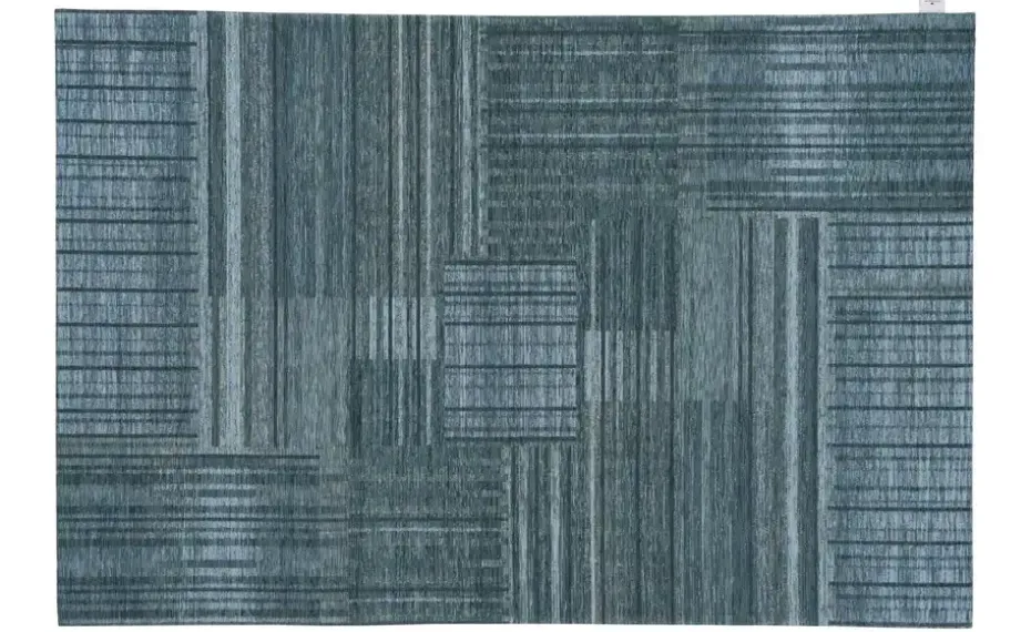 Tom Tailor Kurzflorteppich Living | Türkis, 50x80 cm