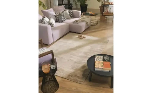 Tom Tailor Kurzflorteppich Shine | Hellbraun, 190x290 cm