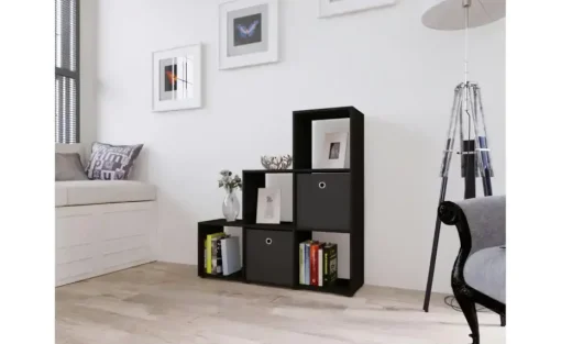 Treppenregal Nitas | Schwarz | Möbel Höffner