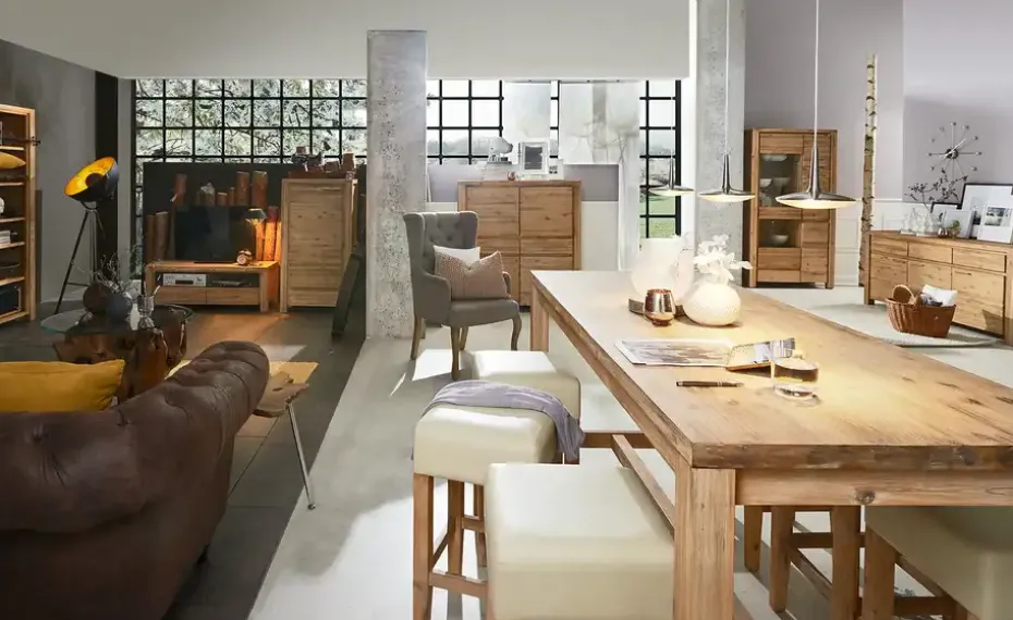 Tresenhocker aus massivem Akazienholz Sahara | Höffner