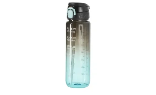 Trinkflasche | Türkis, Schwarz | Möbel Höffner