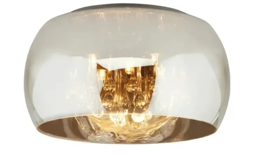 Trio Deckenleuchte, 5-flammig, Rauchglas chrom
