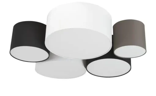 Trio Deckenleuchte, 5-flammig, Stoffschirme | Höffner